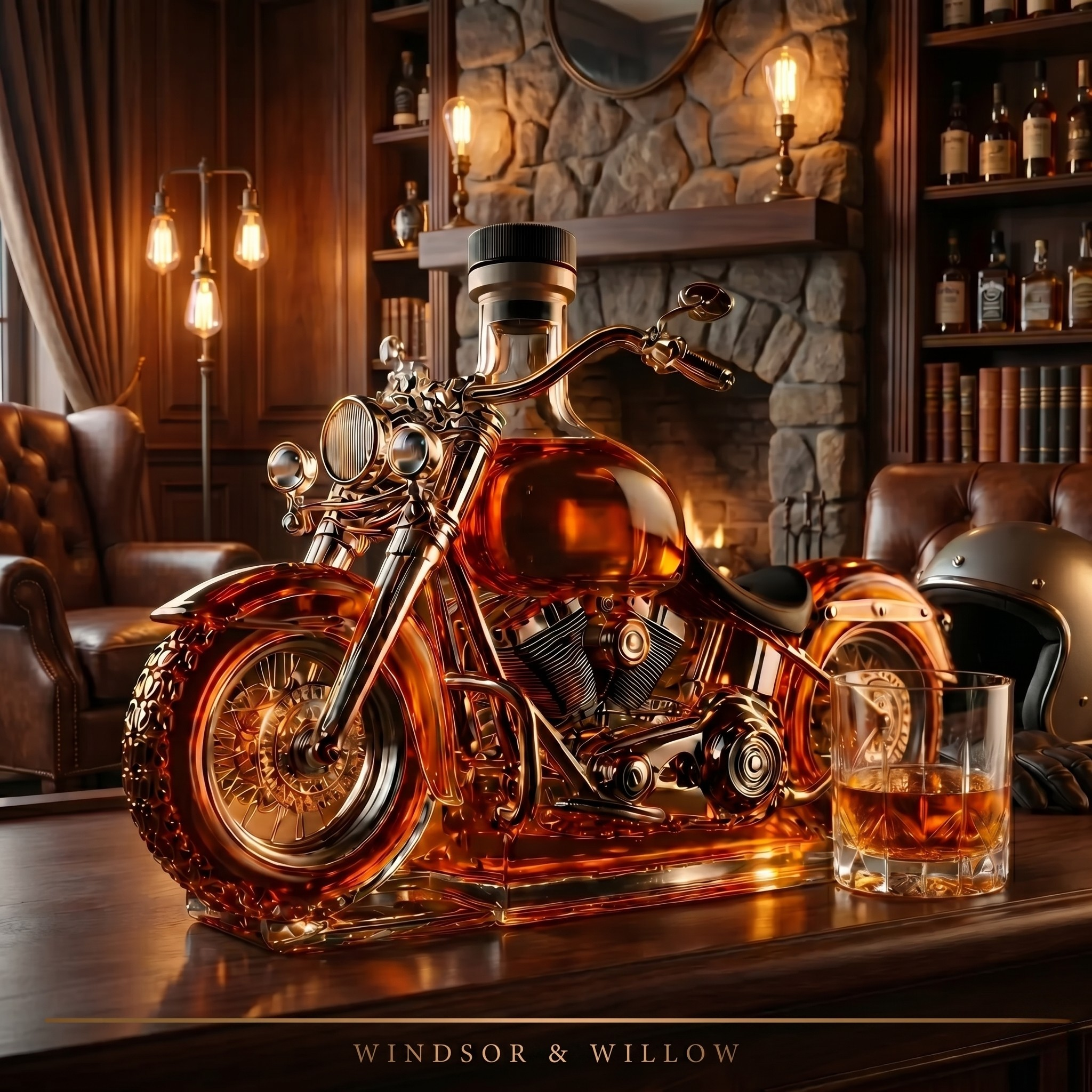 Edición Motocicleta - Licorera de Cristal