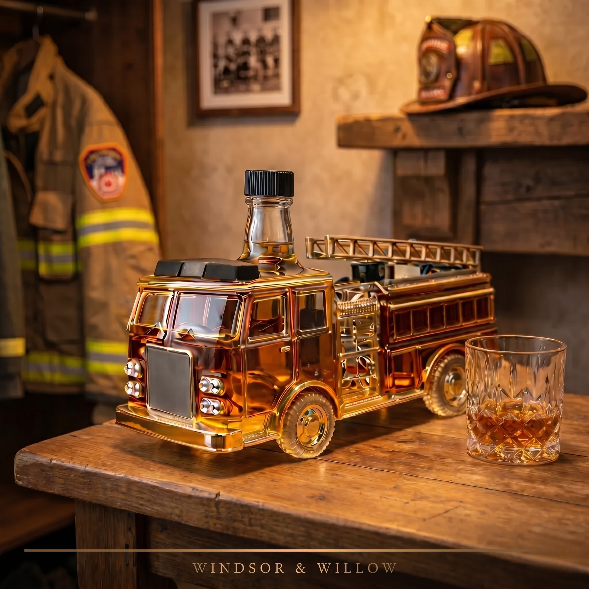 Edición Bombero - Licorera de Cristal