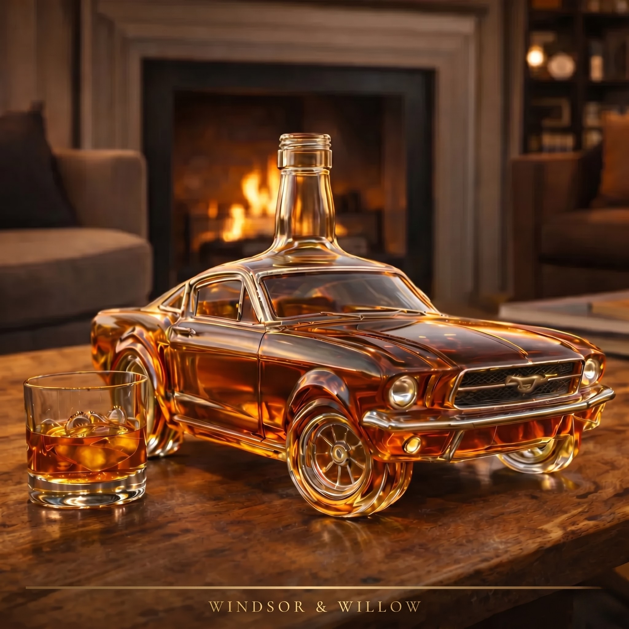 Edición Mustang - Licorera de Cristal