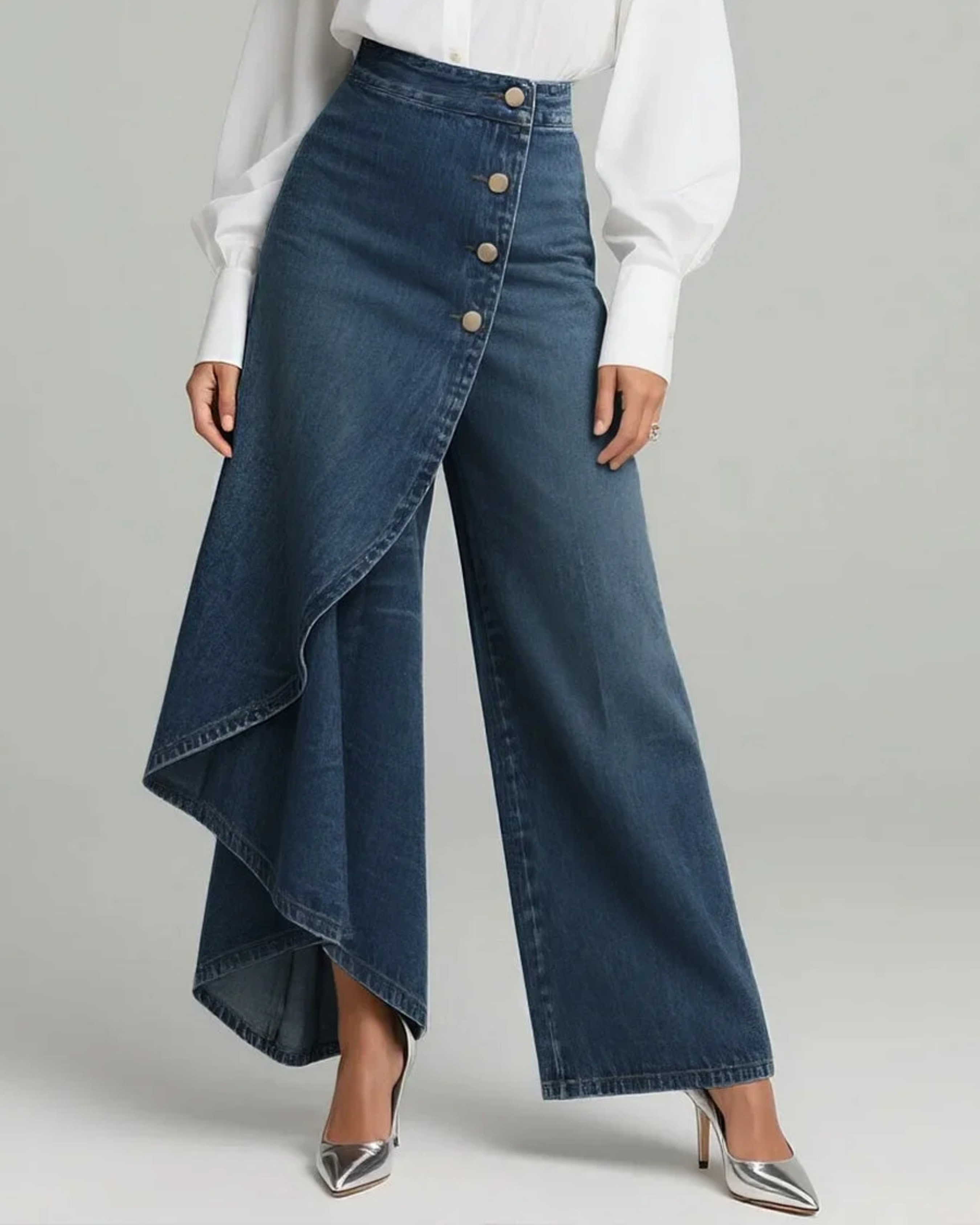 Audrey™ | Jeans de mezclilla con detalle de nudo