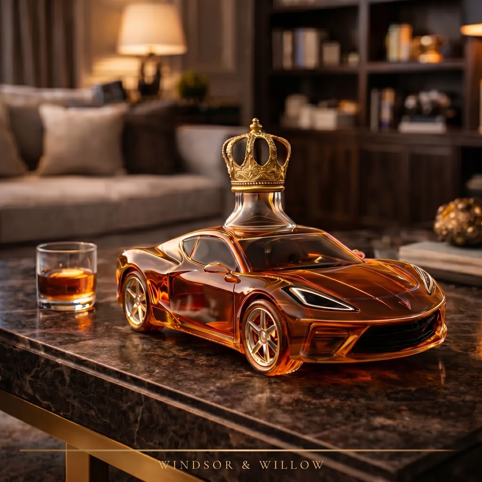 Edición Corvette - Licorera de Cristal