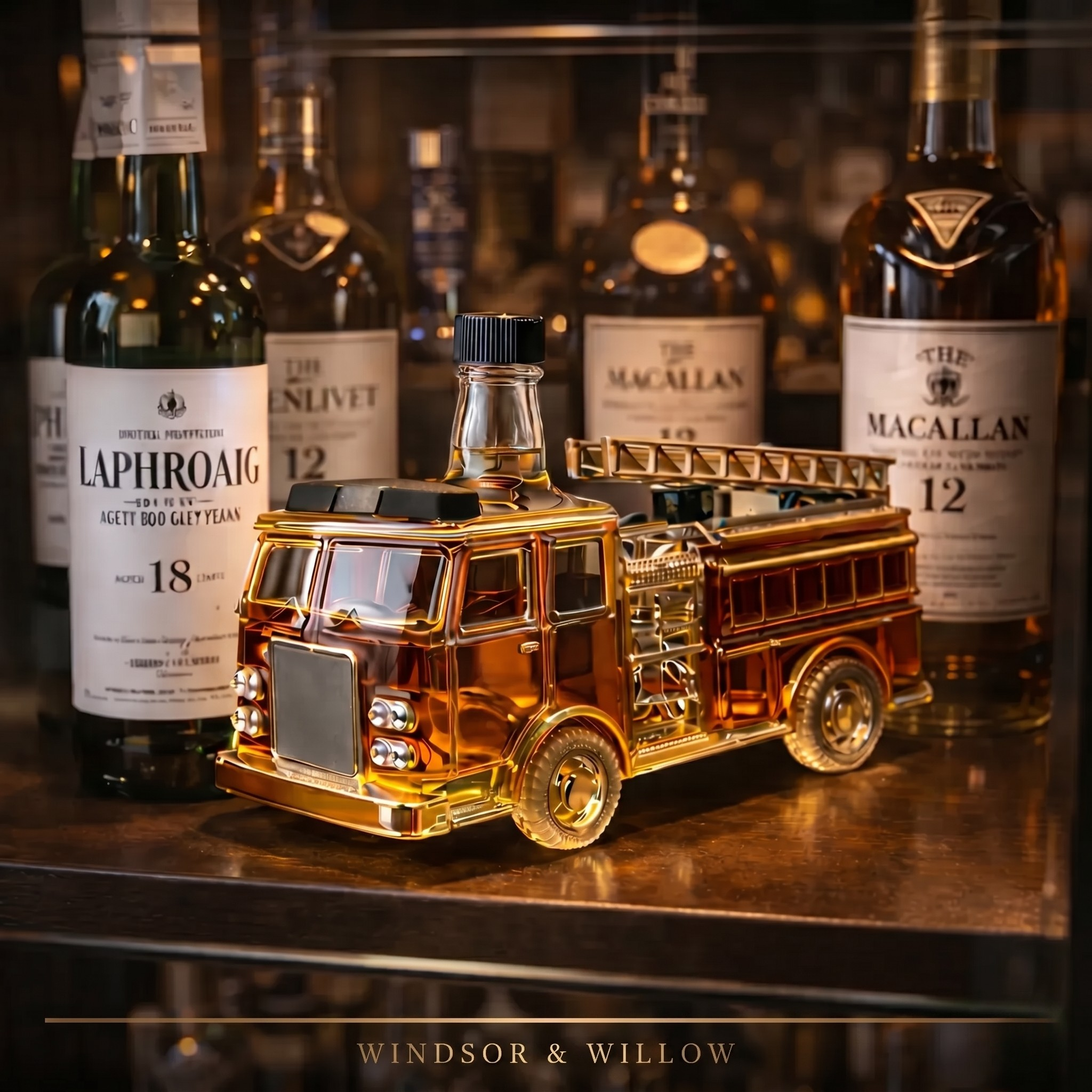 Edición Bombero - Licorera de Cristal