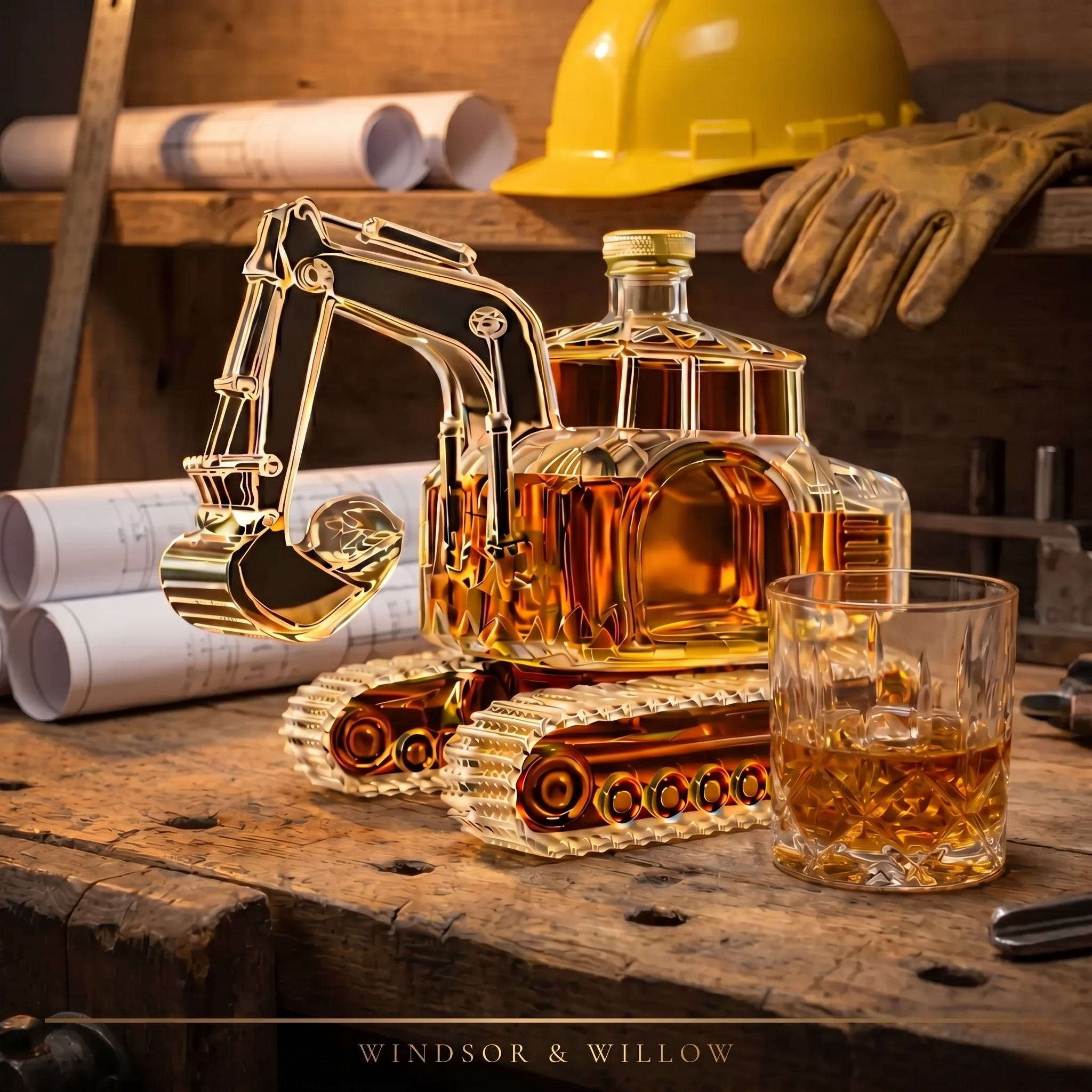 Edición Excavadora - Licorera de Cristal