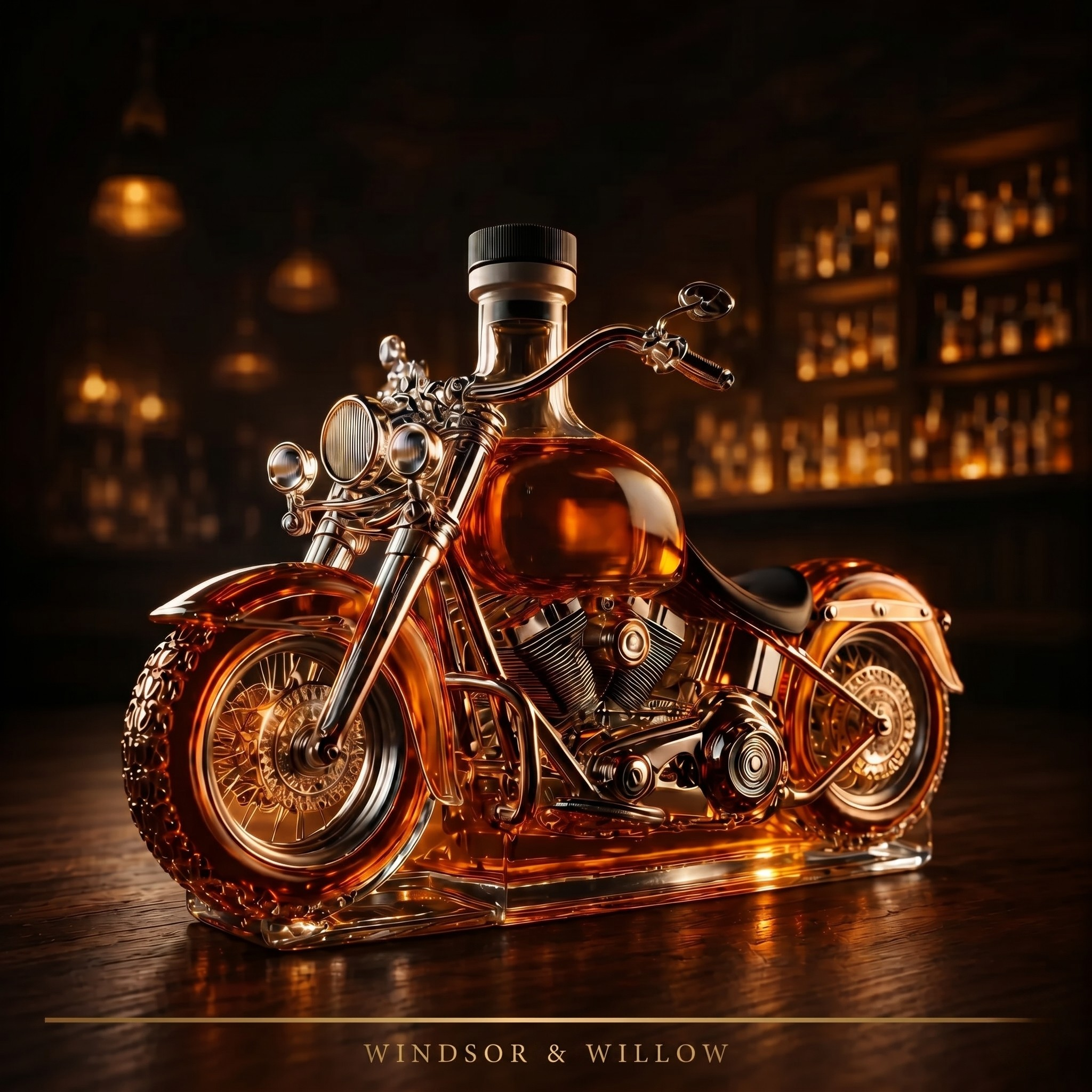 Edición Motocicleta - Licorera de Cristal