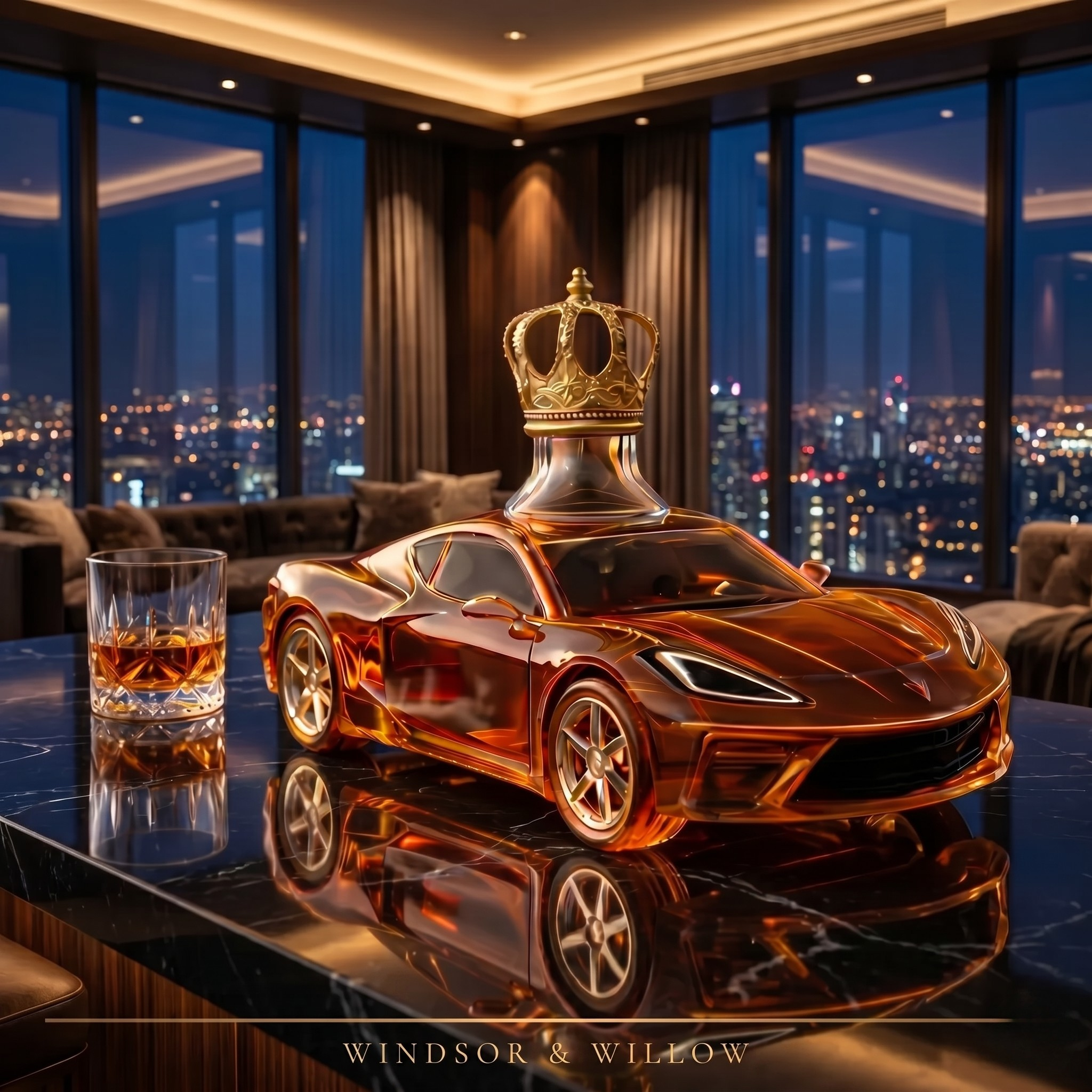 Edición Corvette - Licorera de Cristal