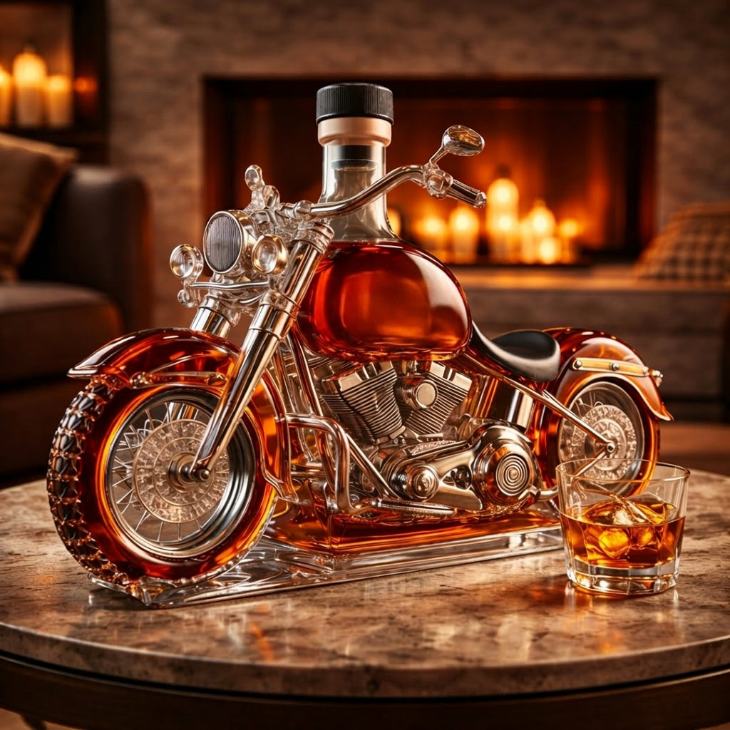 Edición Motocicleta - Licorera de Cristal