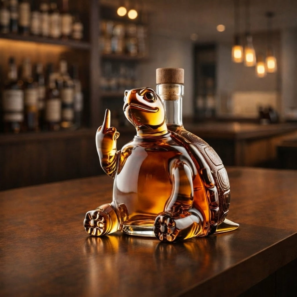 Edición Tortuga - Licorera de Cristal