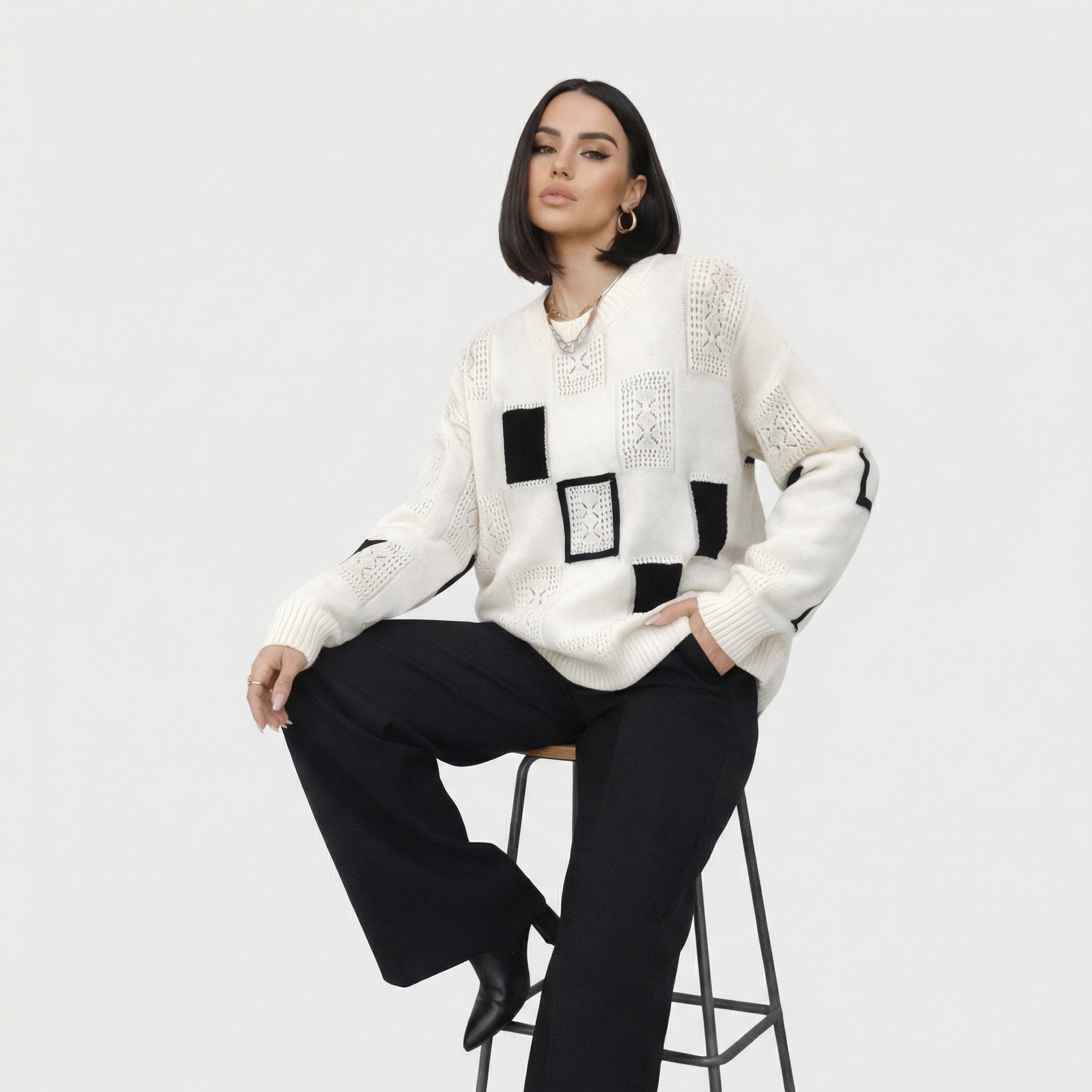 Alica | Sweater Estampado Geométrico