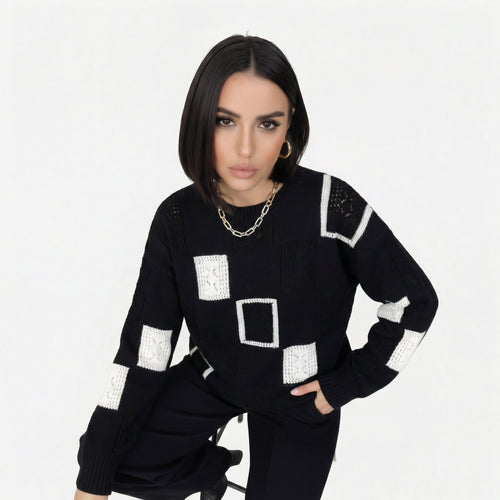 Alica | Sweater Estampado Geométrico
