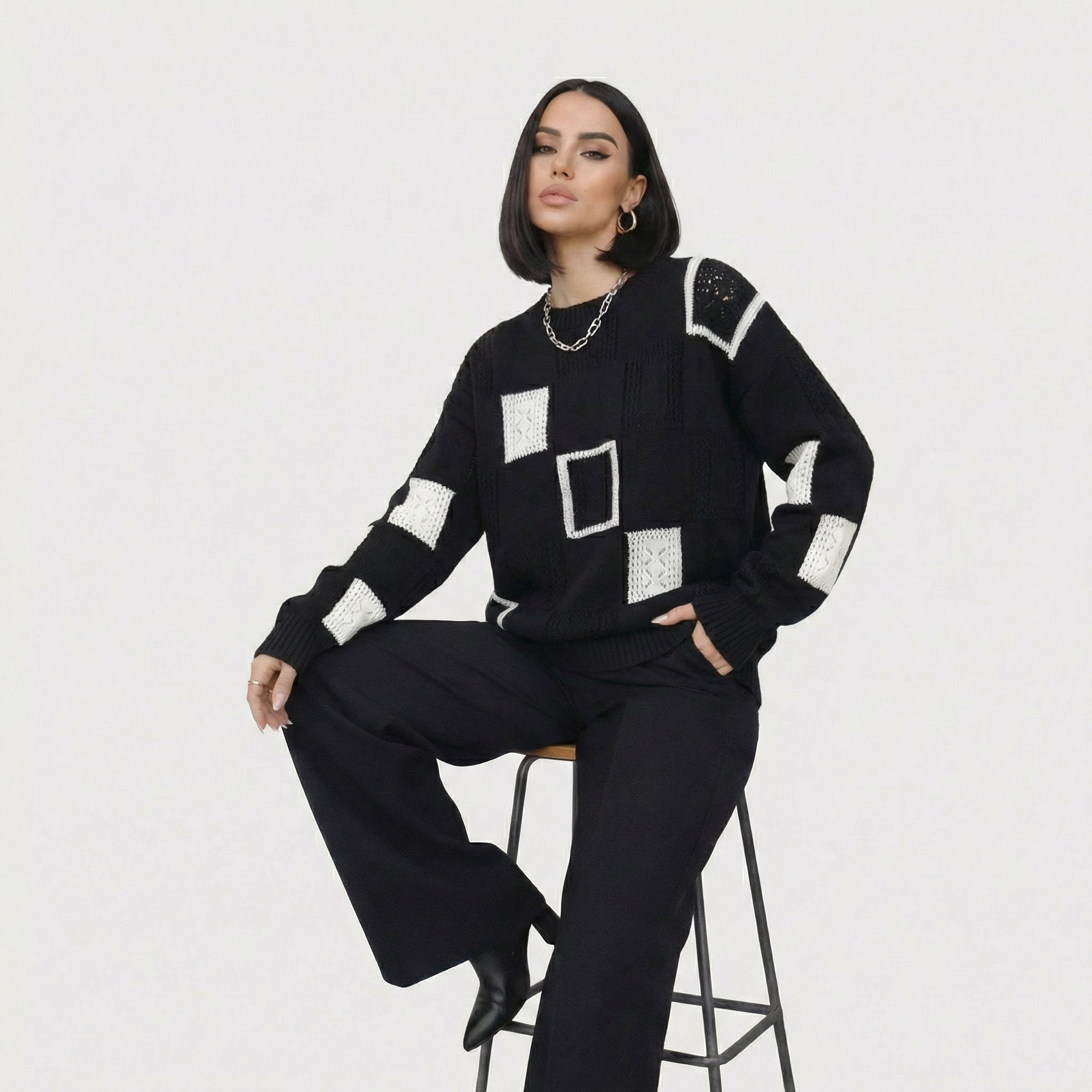 Alica | Sweater Estampado Geométrico