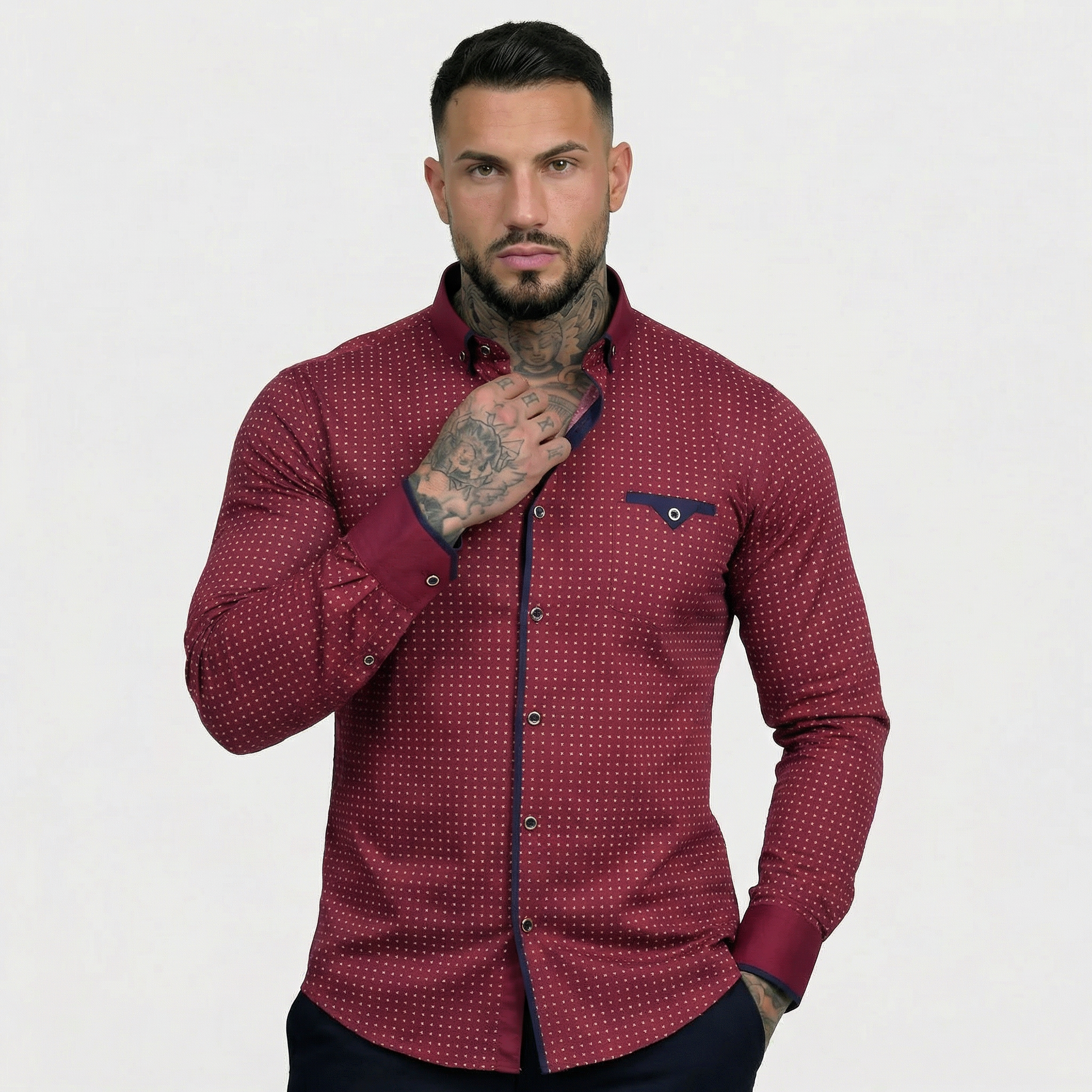 Alberto | Camisa Clásica de Manga Larga