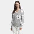 Thea | Sweater Floral Blanco